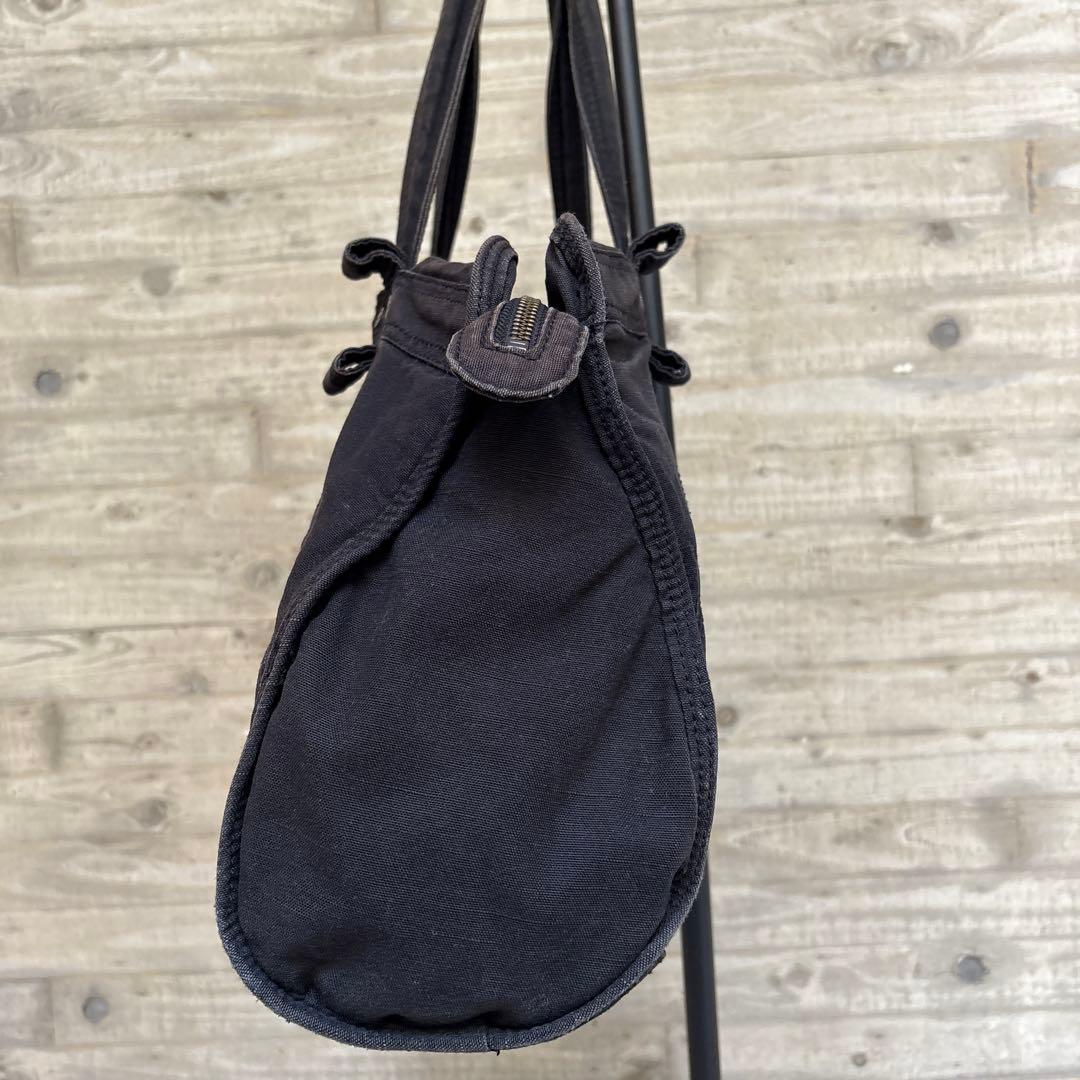 DIESEL ハンドバック トートバック　 メタルロゴ　黒