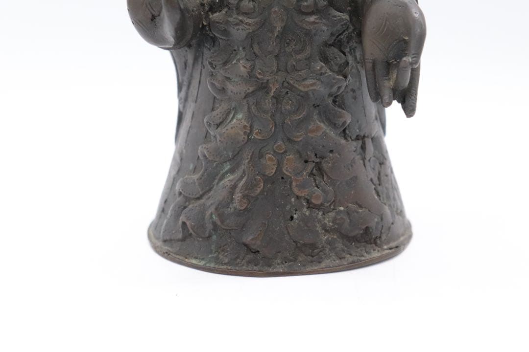 中国　明時代　銅製仏像　大日如来　送料込み250526