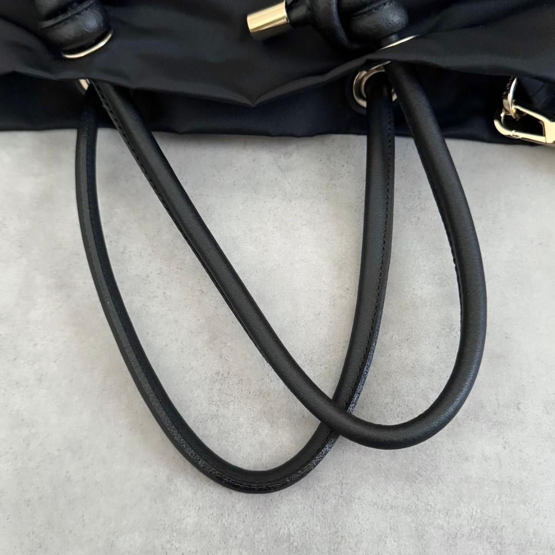 未使用級 VIOLAd’ORO BIANCA トートバッグS 2WAY 黒 軽量