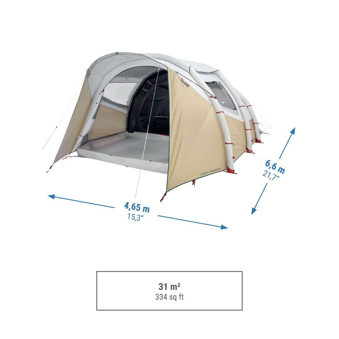 QUECHUA ファミリーキャンプテント 5.2F&B