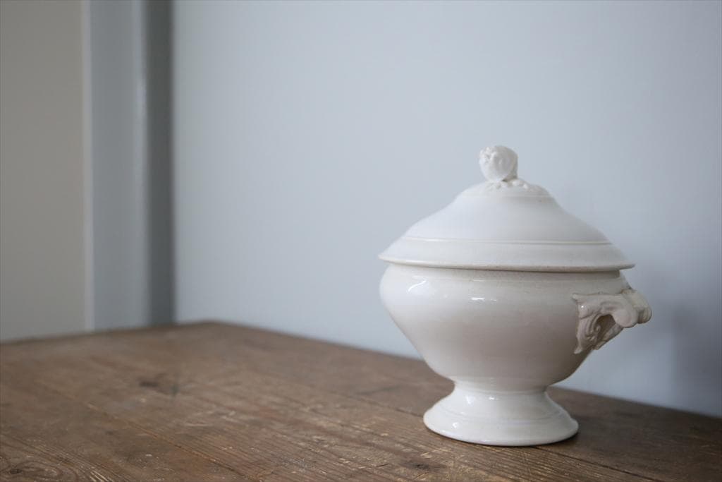 フランスアンティークディゴワン&サルグミンヌ窯スーピエール/陶磁器食器86-99