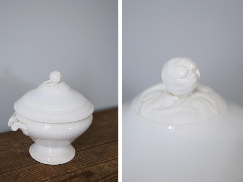 フランスアンティークディゴワン&サルグミンヌ窯スーピエール/陶磁器食器86-99