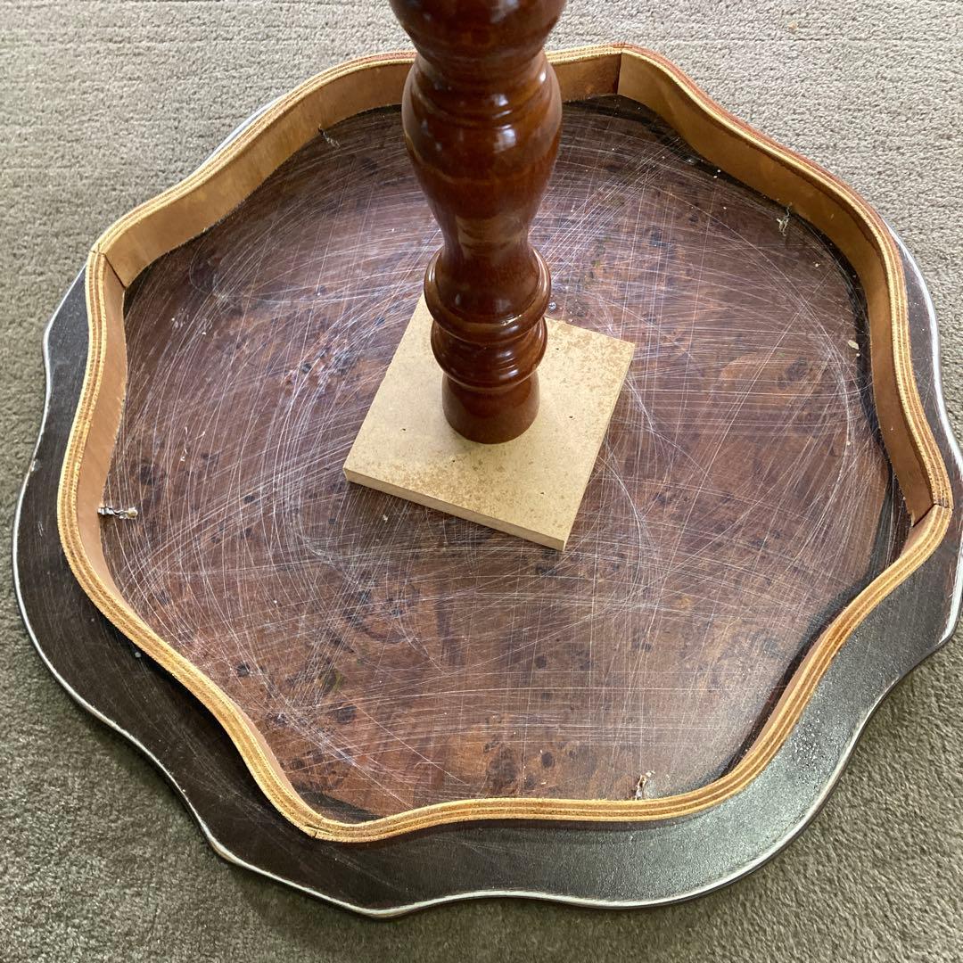 t*s様 象嵌 コーヒーテーブル　丸テーブル　サイドテーブル 幅52cm B