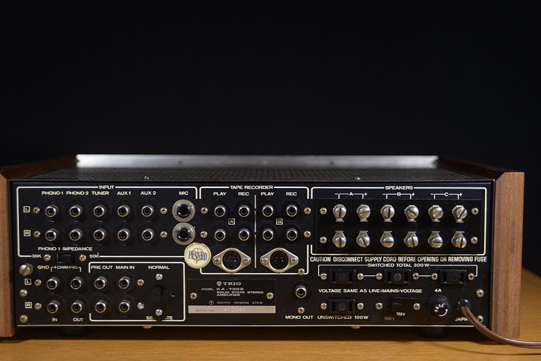 KA-7002 TRIO プリメインアンプ 整備済み動作品