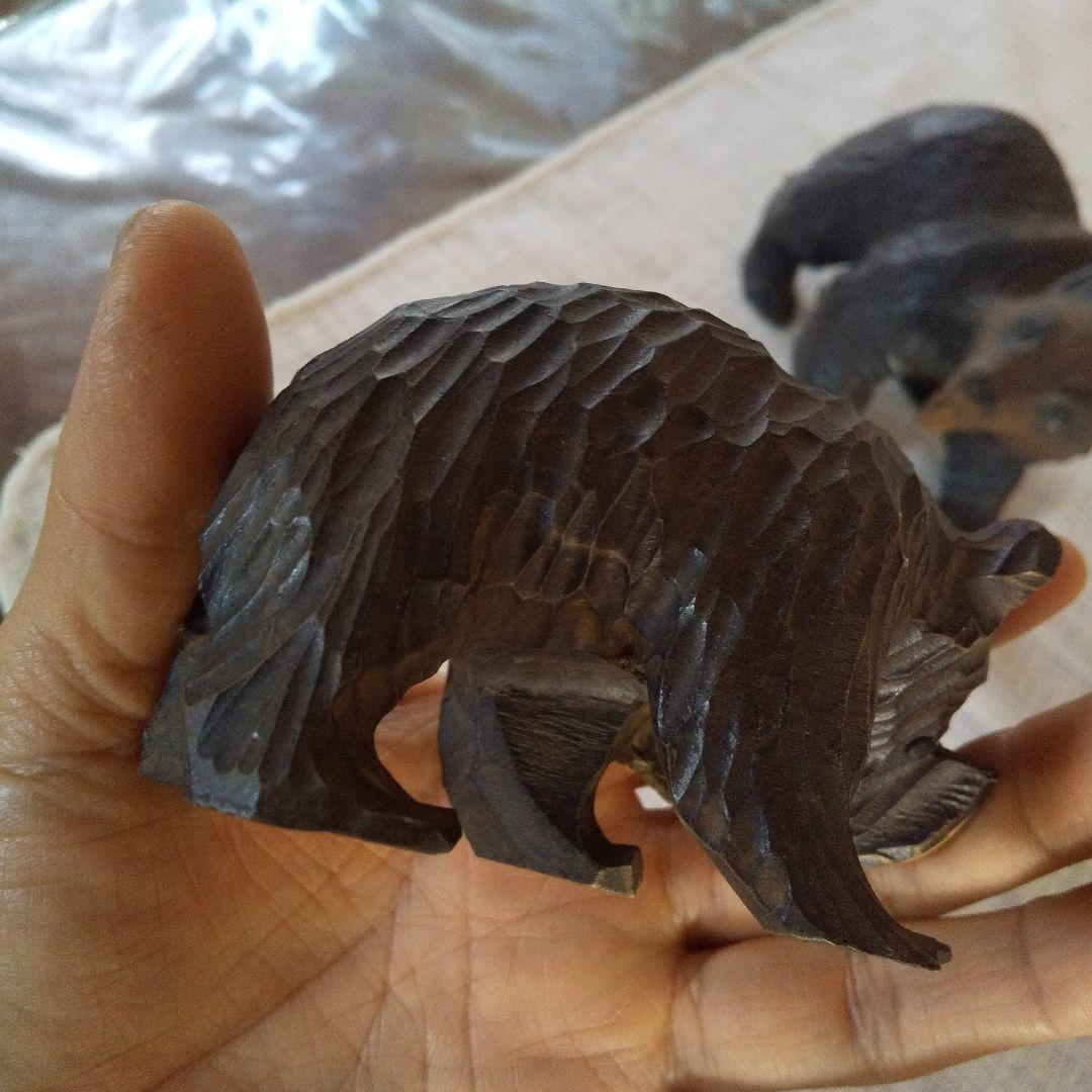 アイヌ木製熊の置物、アイヌ人形、ジンギスカン、