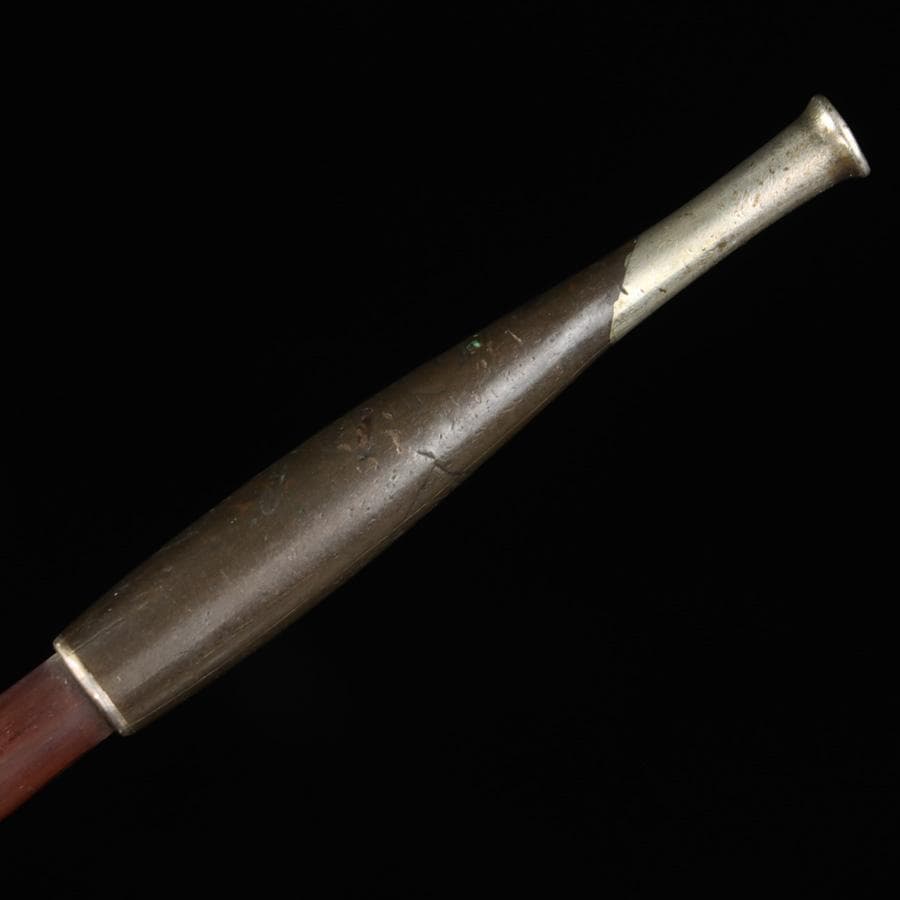 Y2978-2 時代物 金銀象嵌金具 金蒔絵 煙管入れ 煙草入れ 提物　　ち