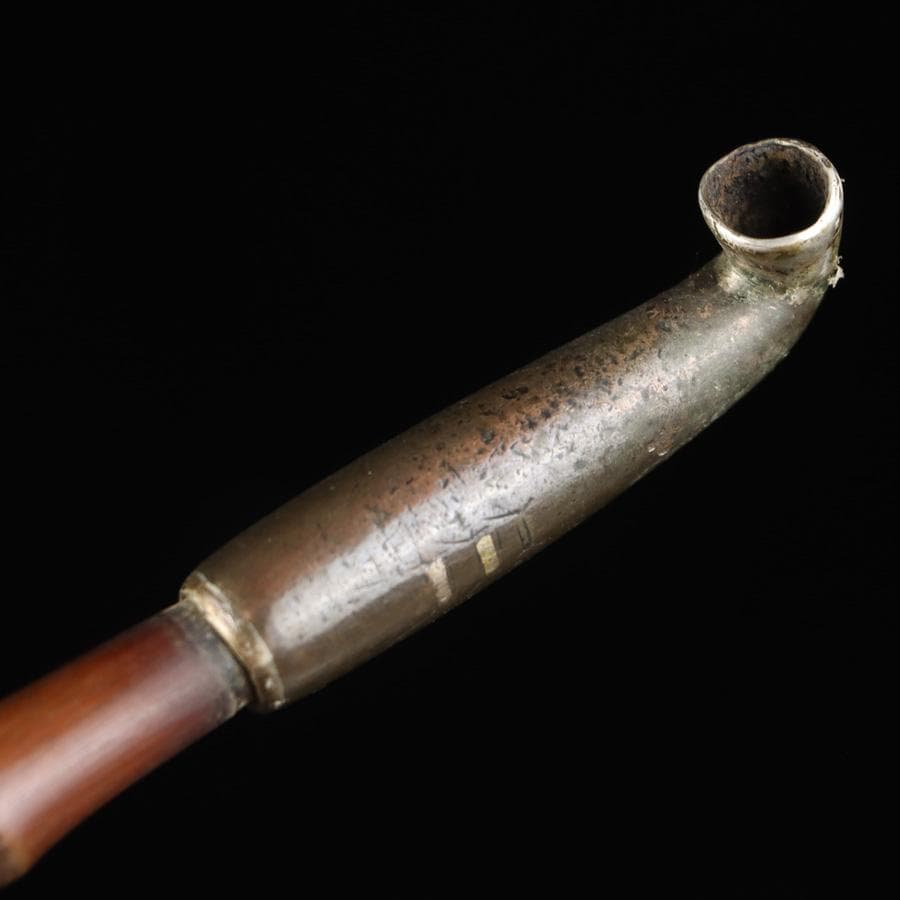 Y2978-2 時代物 金銀象嵌金具 金蒔絵 煙管入れ 煙草入れ 提物　　ち