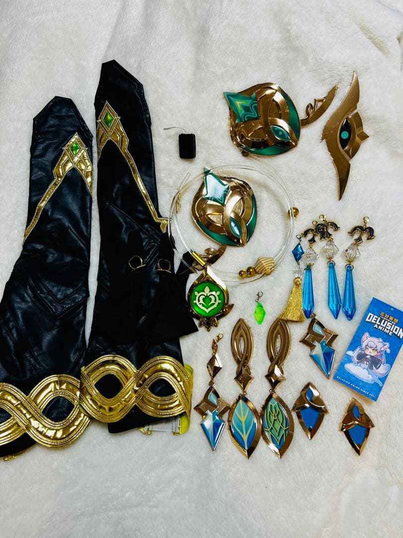 原神 アルハイゼン 三分妄想 コスプレ 衣装 ウィッグ 武器