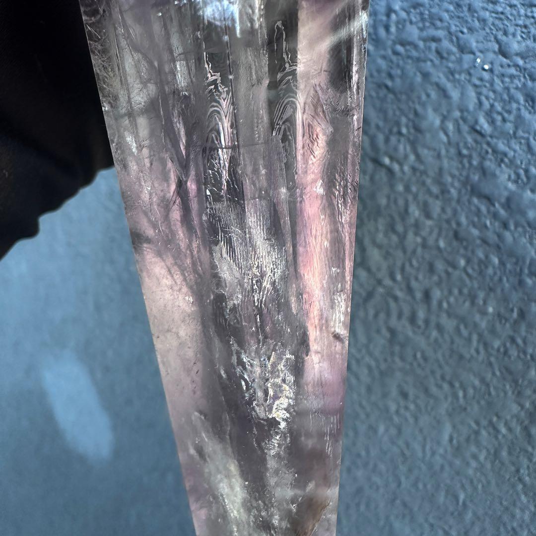 爆レア❗️ロマネサイト虹☆アメジストナチュラルポイントワンド ファントムA1111