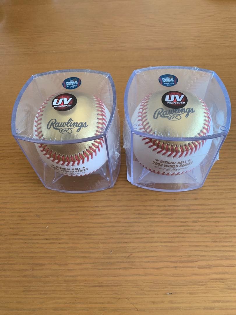 MLB 2024WS ドジャースvsヤンキース記念ボール２個セット新品未開封