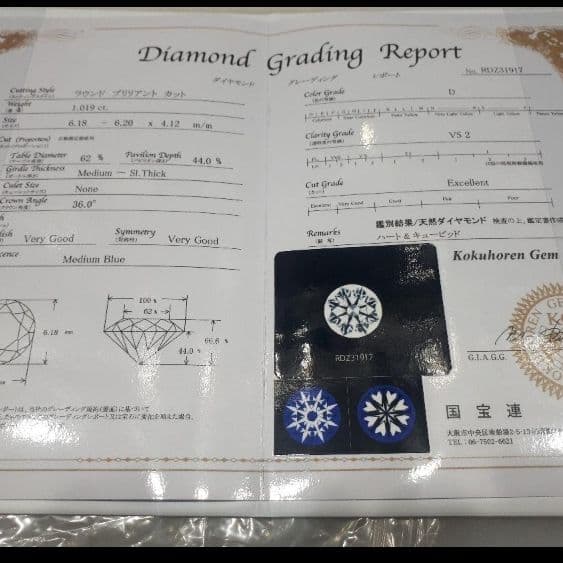 hiro様★鑑定書付き　PT天然ダイヤモンド　１ｃｔピアス★未使用★