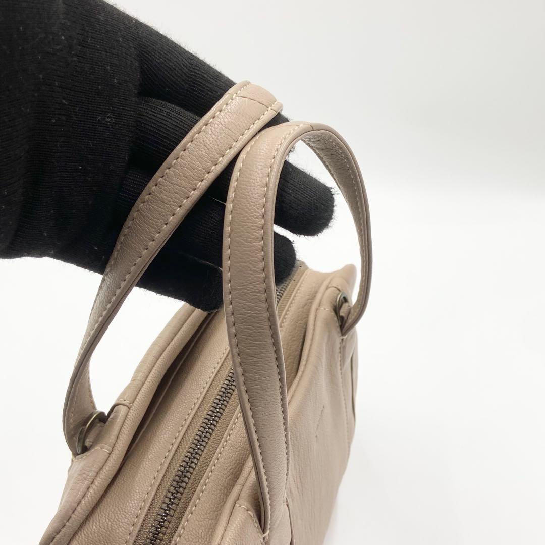 未使用級　ゲンテン　ゴートベーシック　ボストンバッグ　2way サンドベージュ