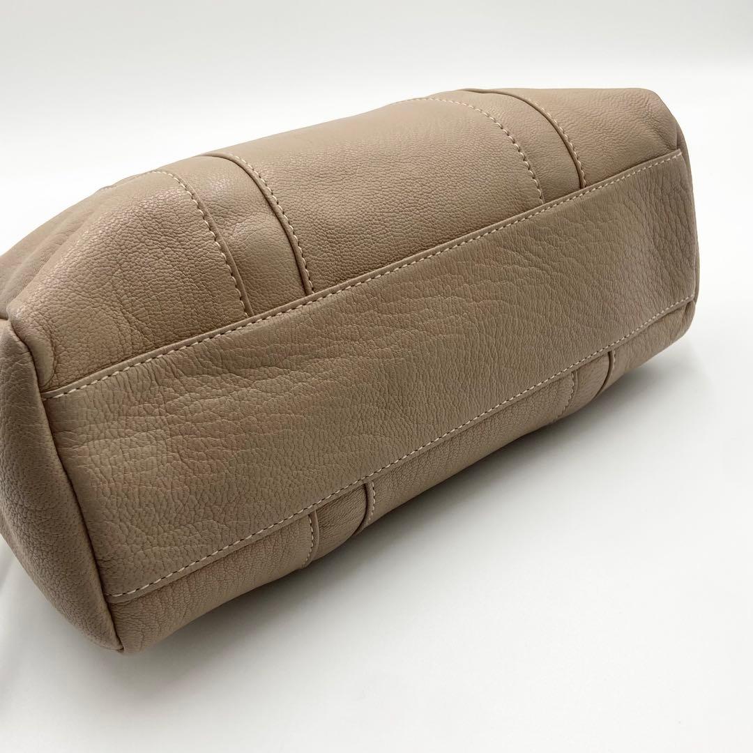 未使用級　ゲンテン　ゴートベーシック　ボストンバッグ　2way サンドベージュ