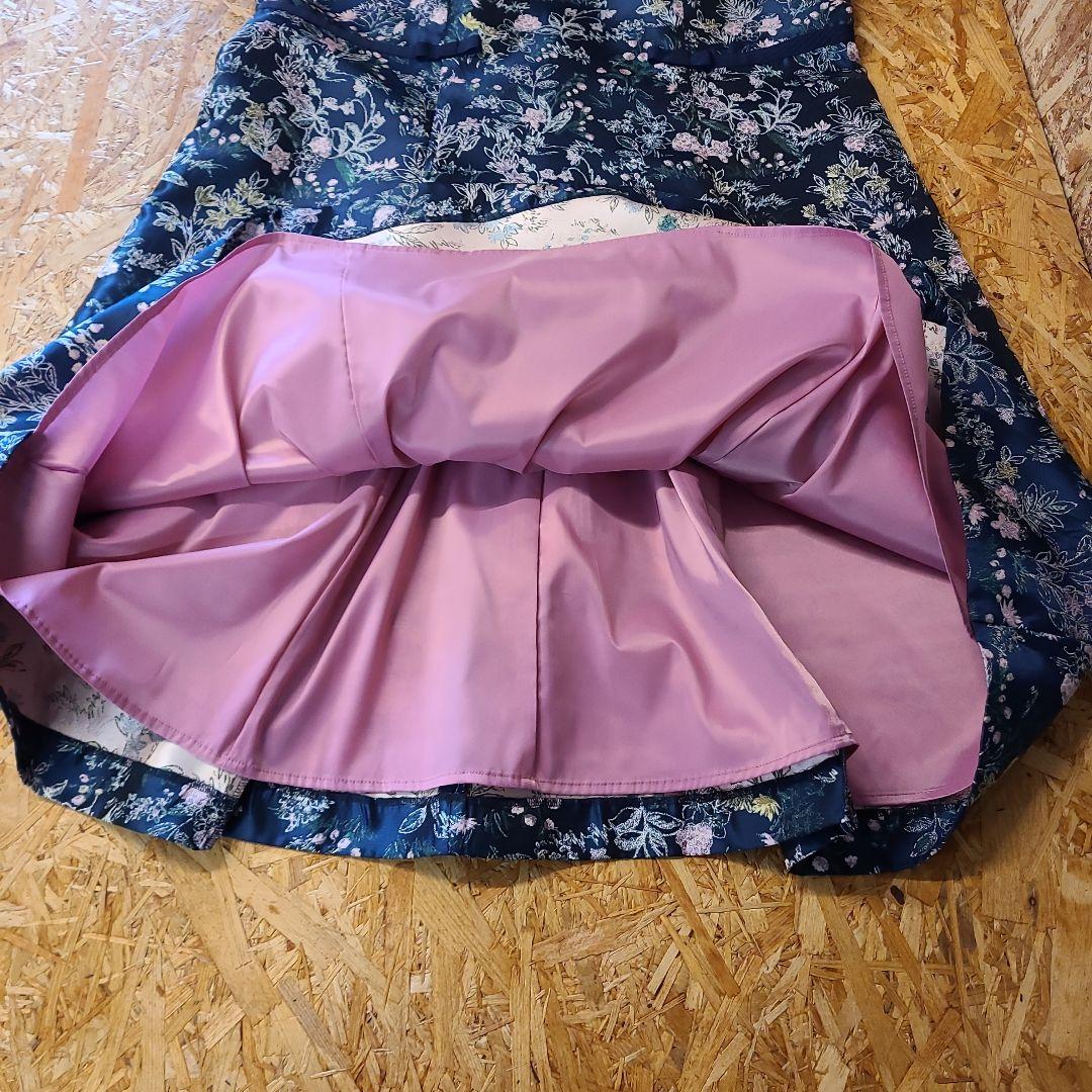 ROSE TIARA 花柄 ノースリーブ ワンピース タグ付き 46