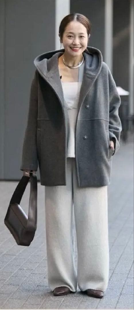 スーパー140モッサフードコート　グレー38 サイズ