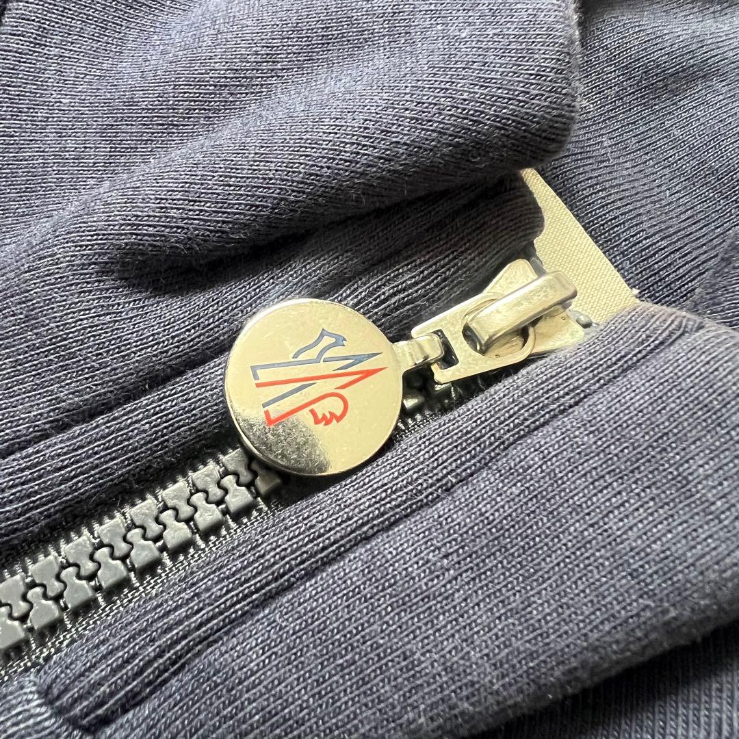MONCLER モンクレール ジップ　ジャケット　メンズ　ロゴワッペン S 紺
