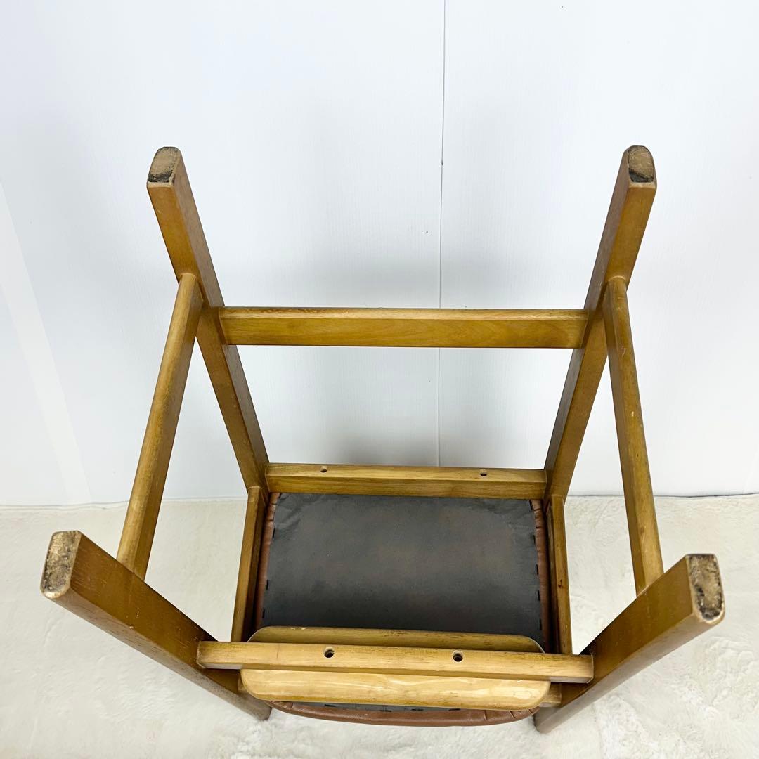 karimoku ダイニングチェア ブラウン　子供用チェア