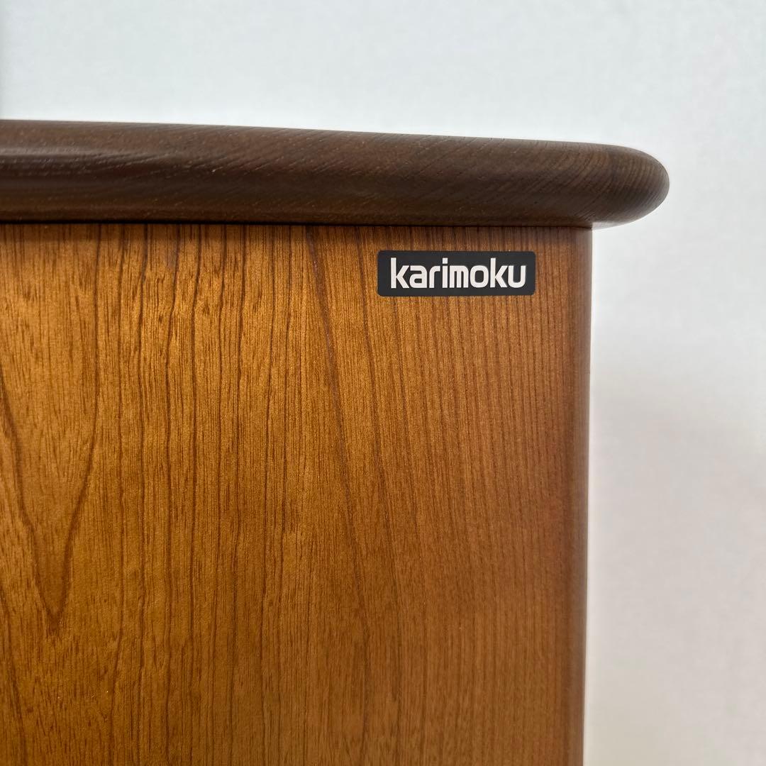 カリモク コロニアル 電話台 FAX台 花台 飾り台 収納棚 i4※