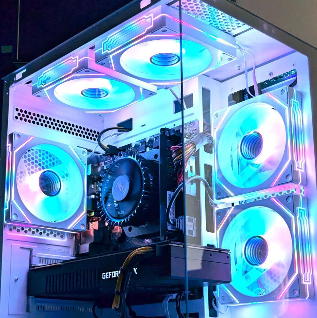 [PLATINUM]✨高性能✨白い光る✨ゲーミングPC✨RTX4060ti①