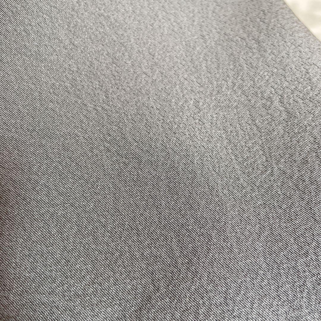 色無地　フルセット　青系　くすみブルー　縮緬　シンプル　礼装　カジュアル　H2