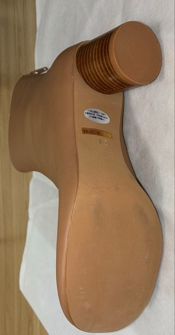 美品SLOBE IENA スクエアトゥショートブーツ