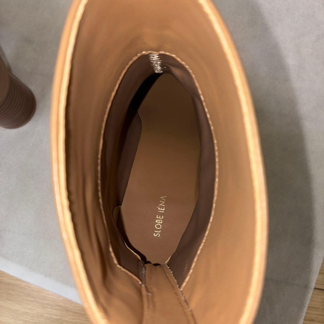 美品SLOBE IENA スクエアトゥショートブーツ