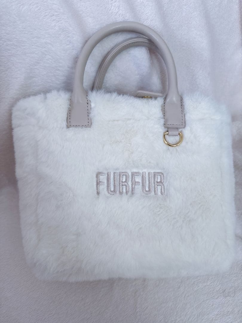 furfur ファーバッグ アイボリー