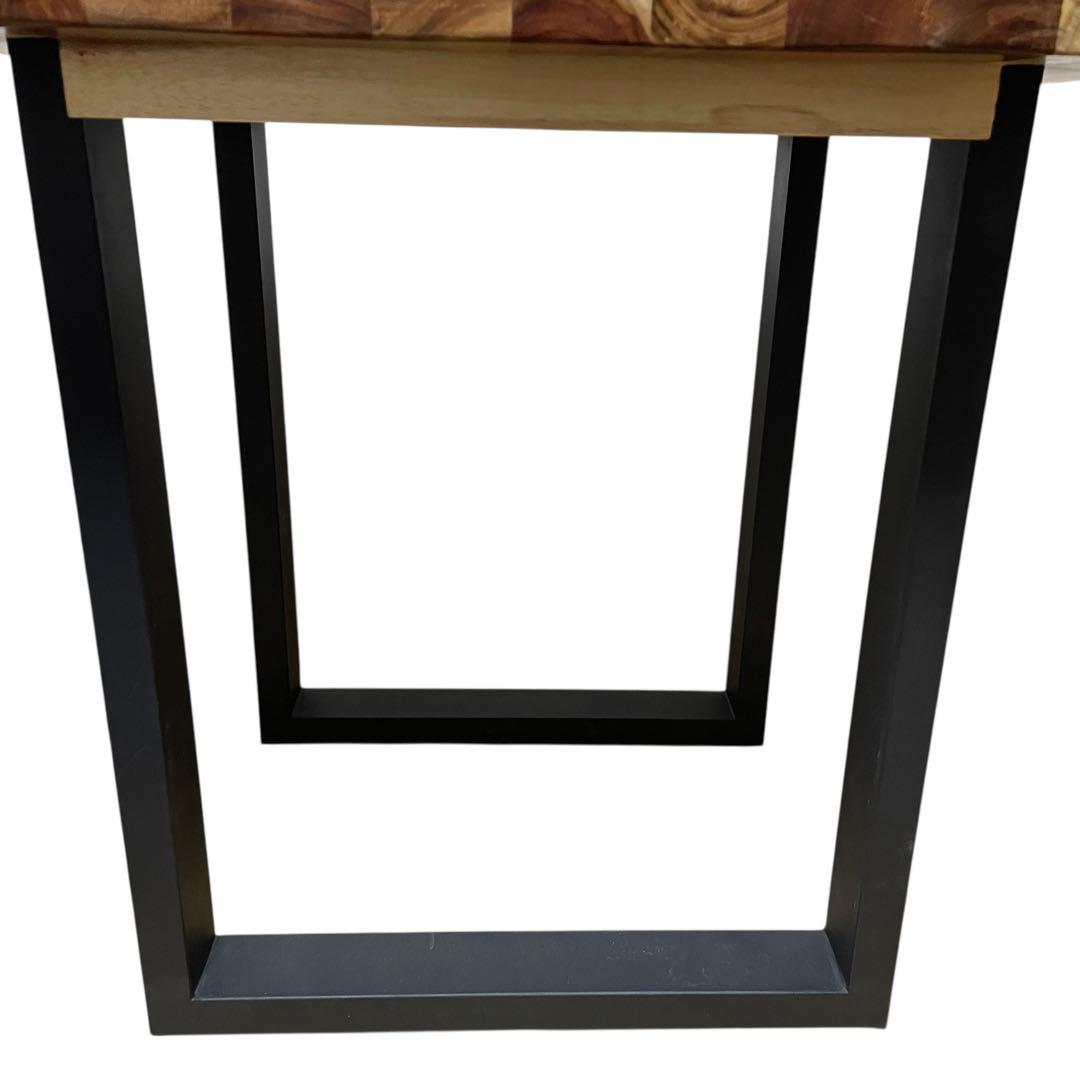 高級　ベトナム製　座卓としても使えるモンキーポッド　一枚板　ダイニングテーブル