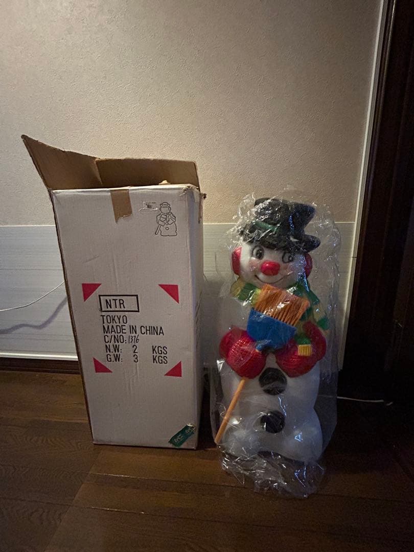 【スノーマン大型イルミネーションブローライト】