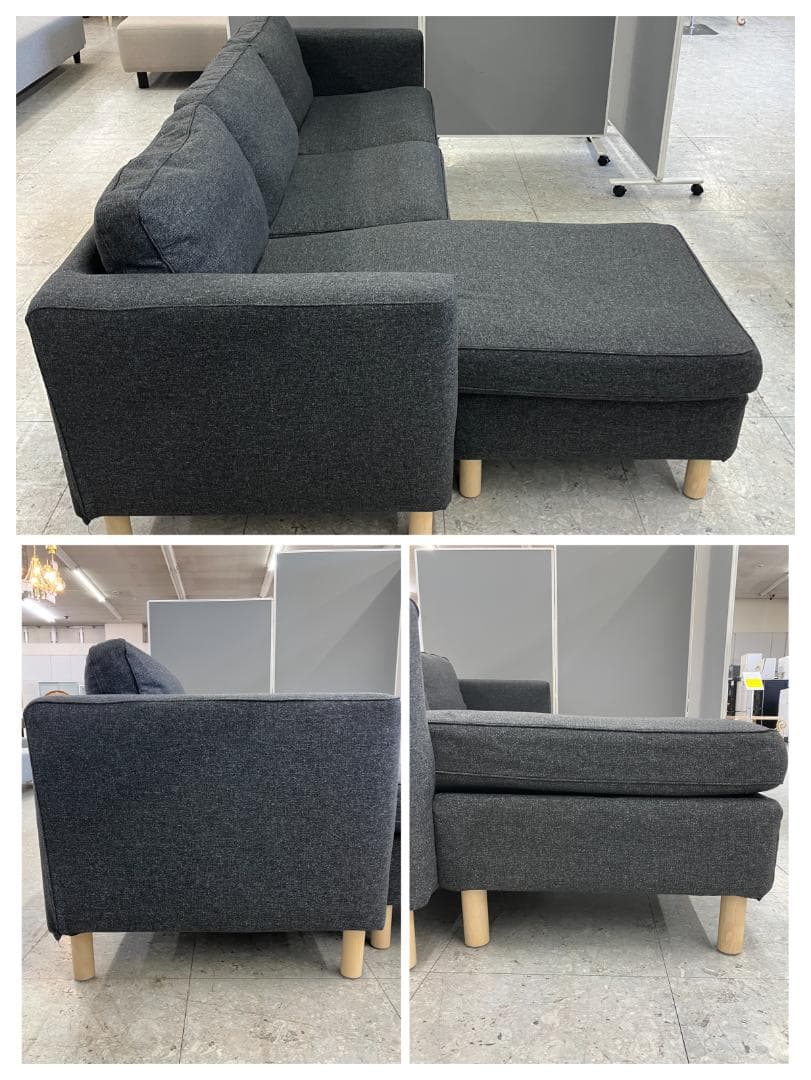 IKEA 3人掛けソファ PARUP グレー