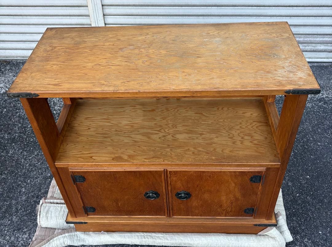 世界遺産鹿児島県産 屋久杉 茶棚 飾り棚 茶箪笥 和家具 伝統 値下げ