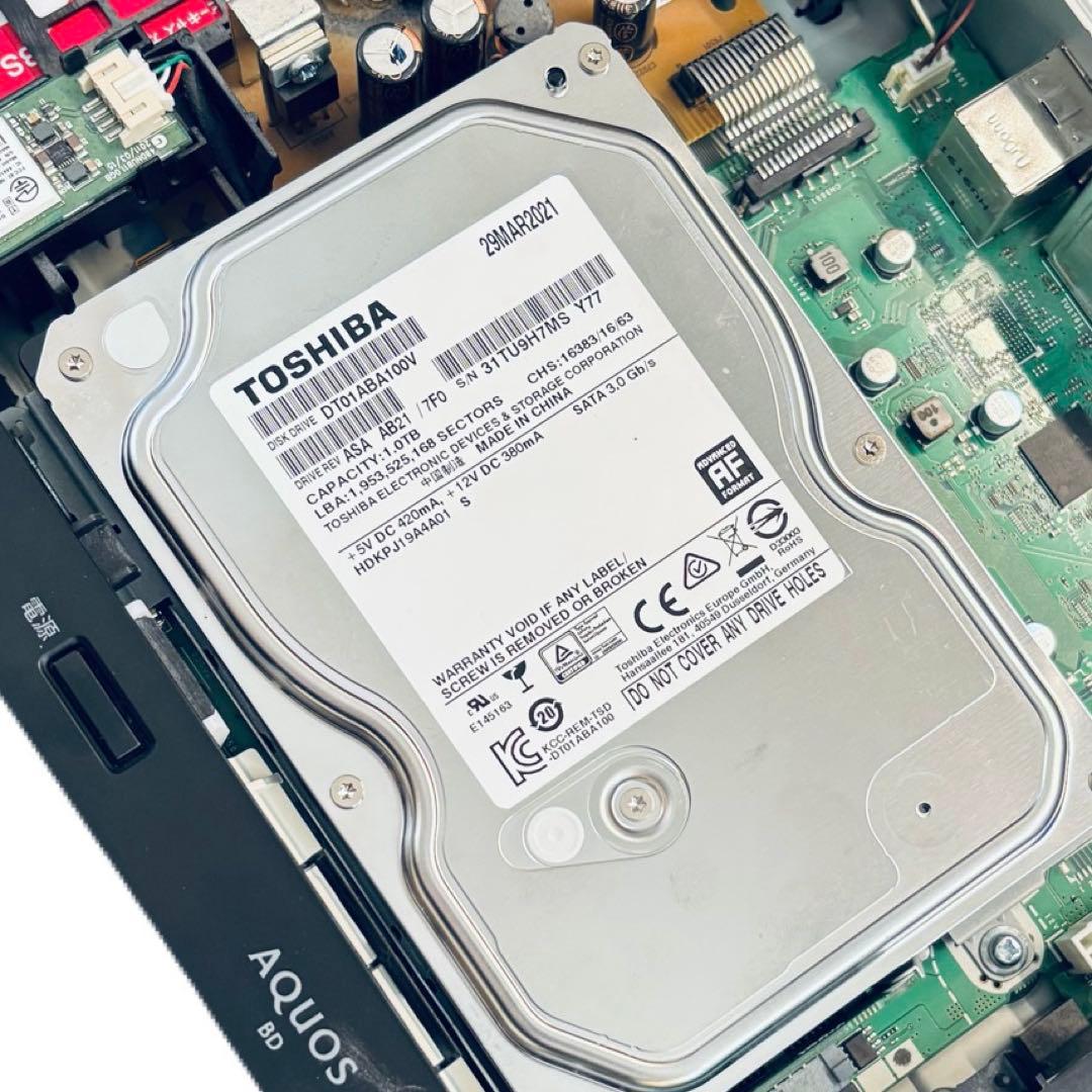 め*い様 SHARP AQUOS BD-NW1000 1TB 2番組同時録画