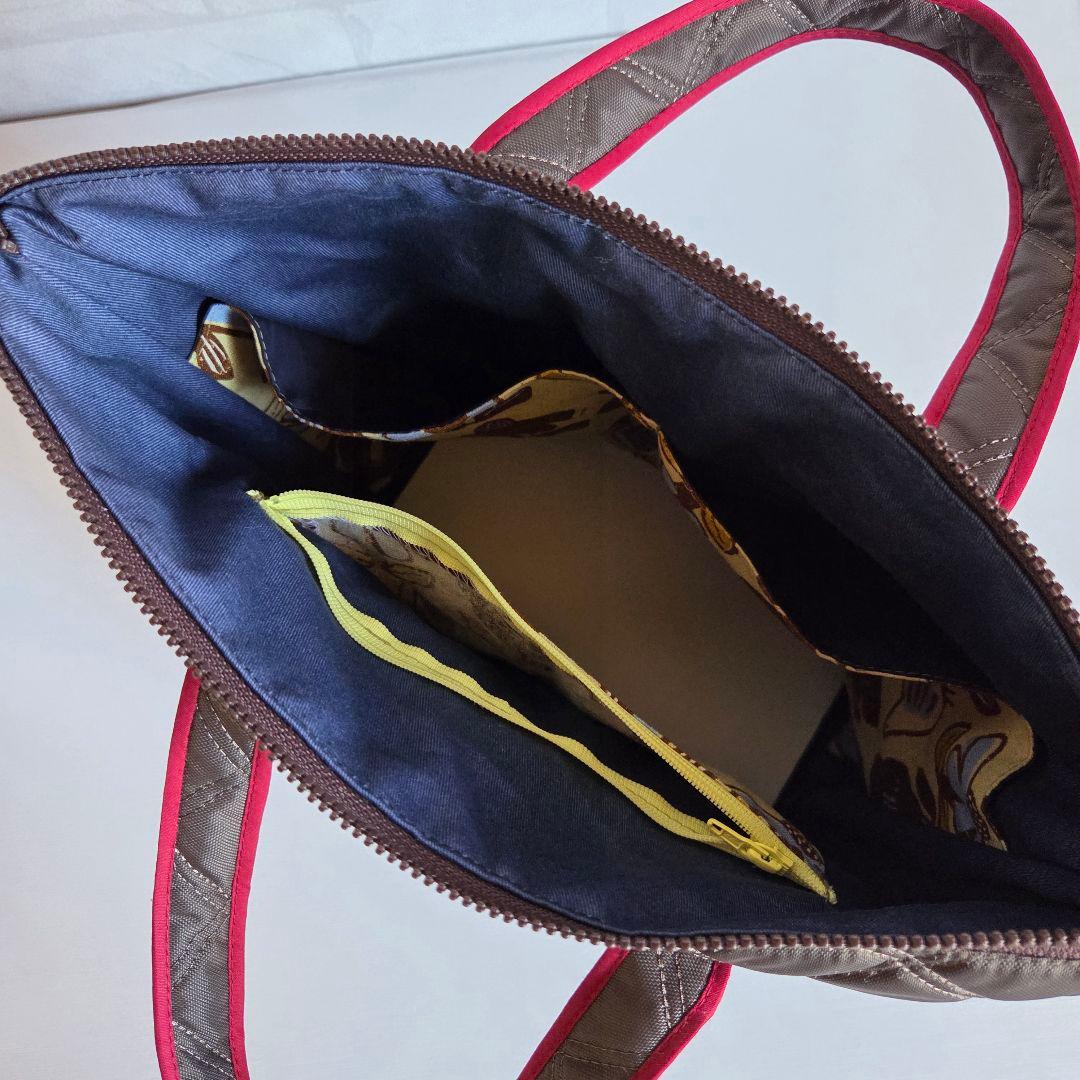 らてさら☆らぐどーる様　マチ広トートバッグ　L字ファスナー長財布