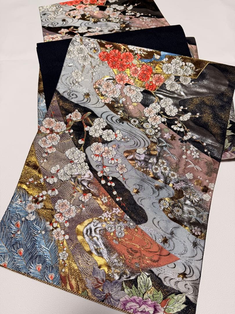 高級 袋帯 正絹 六通柄 純金箔24K ゴールド フォーマル 留袖 訪問着