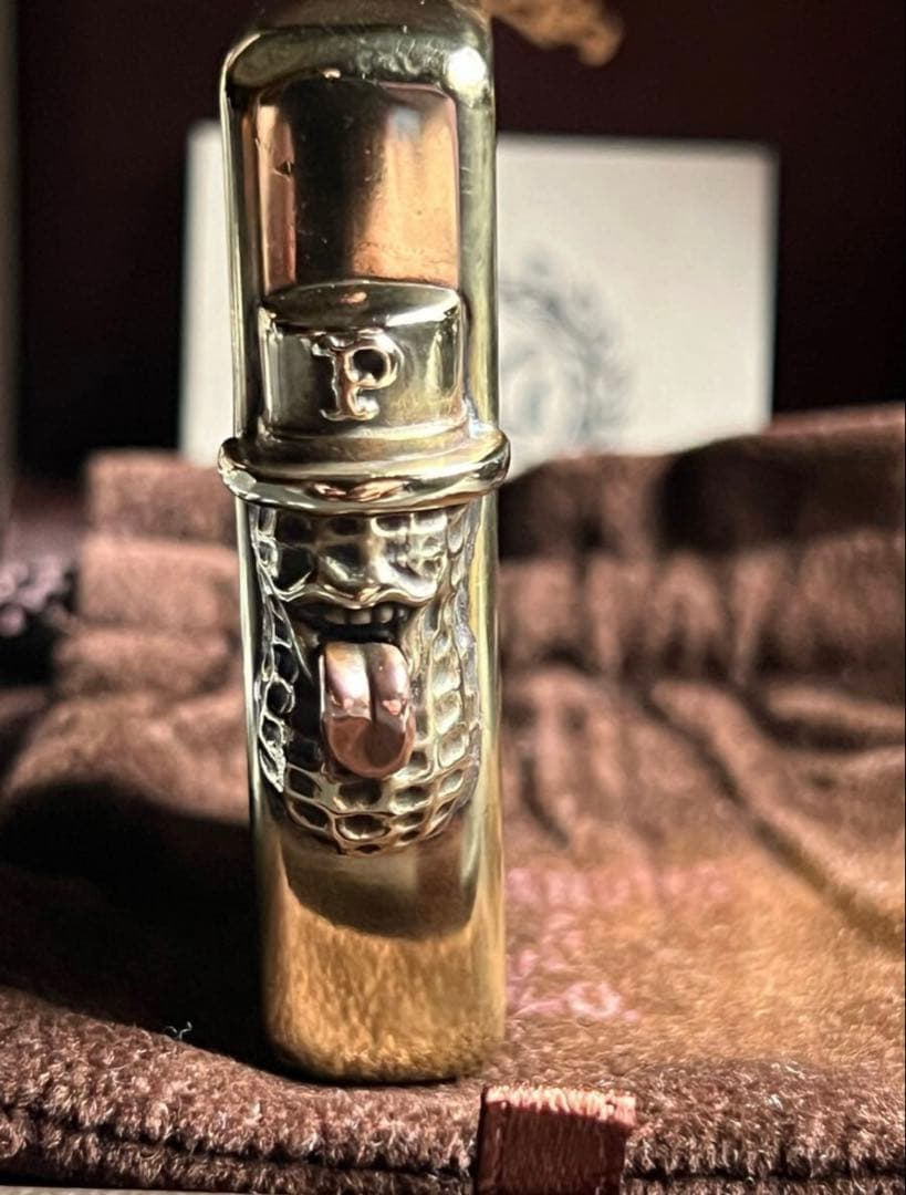 ピーナッツカンパニー　ベロピーナッツジッポライター　ブラスxカッパー