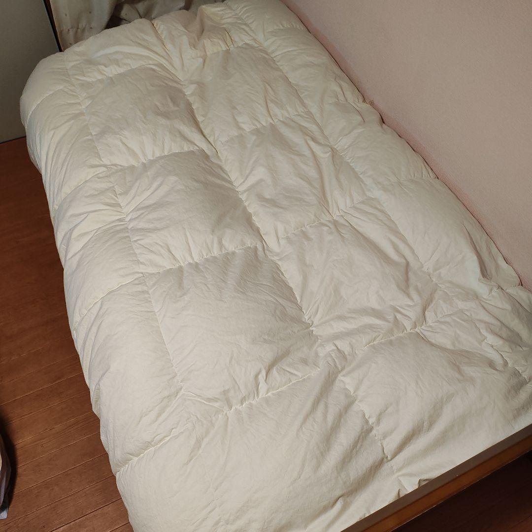 羽毛布団 シングル マザーグース ハンガリー産ホワイトマザーグースダウン93％