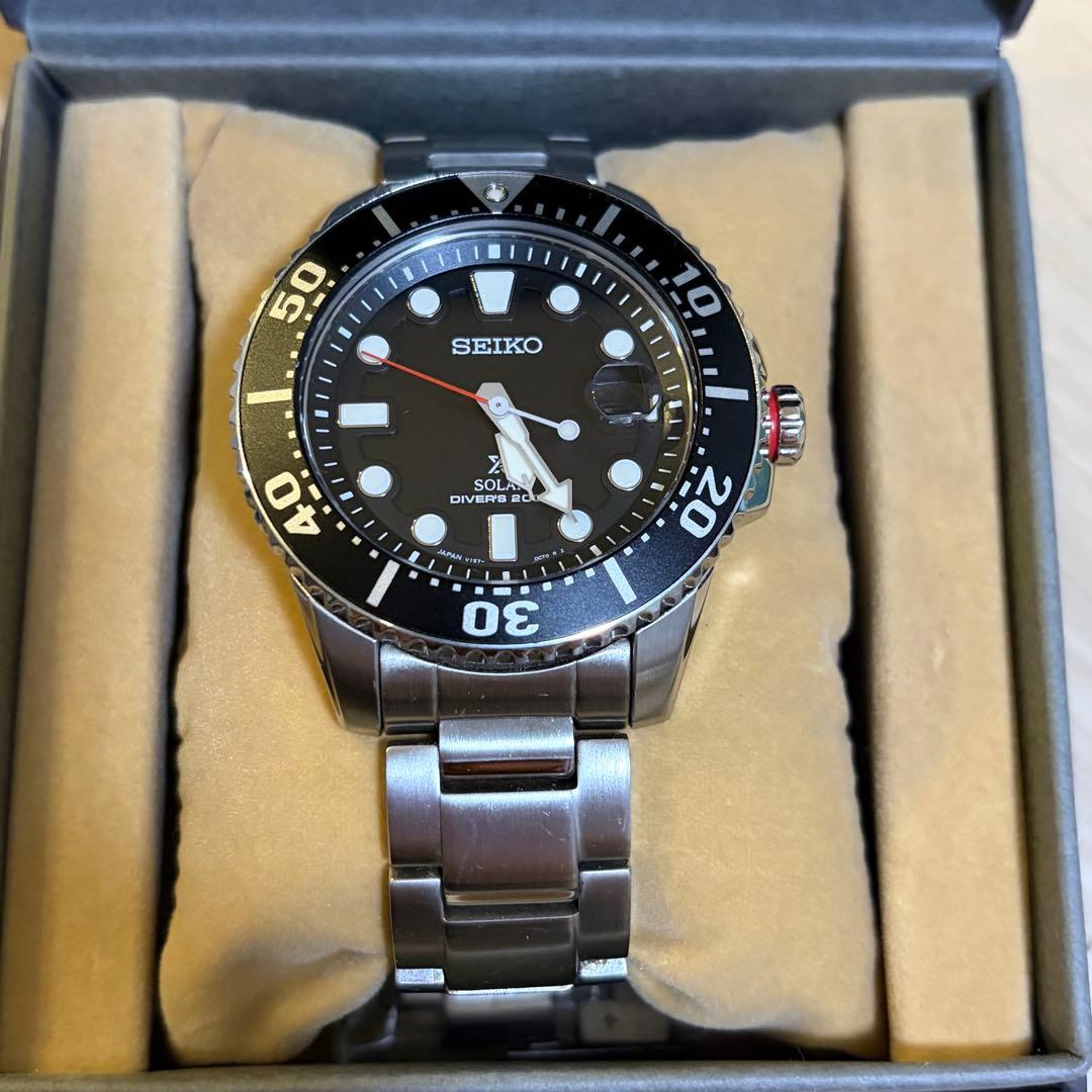 SEIKO 時計　PROSPEX ソーラー メンズ ダイバース　キューバ