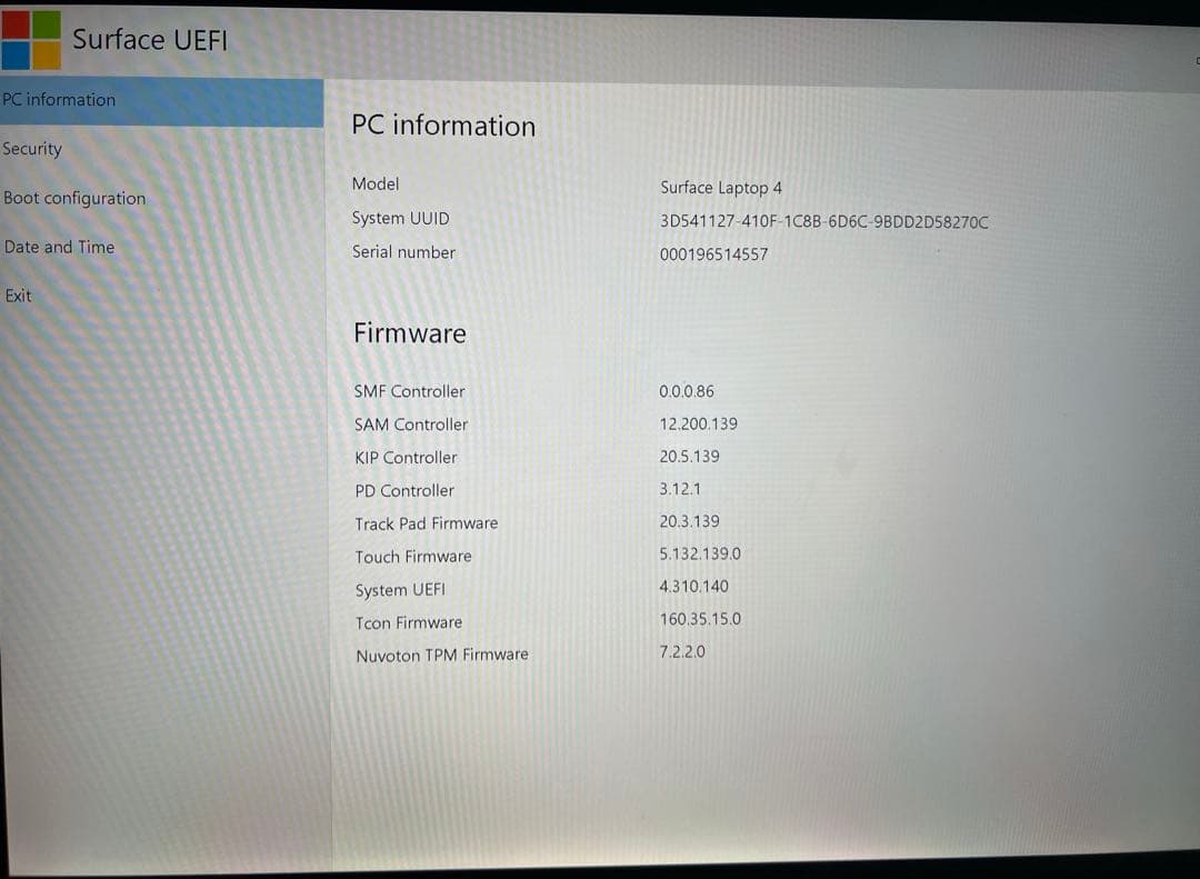 Microsoft Surface Laptop4 13.5インチoffice付