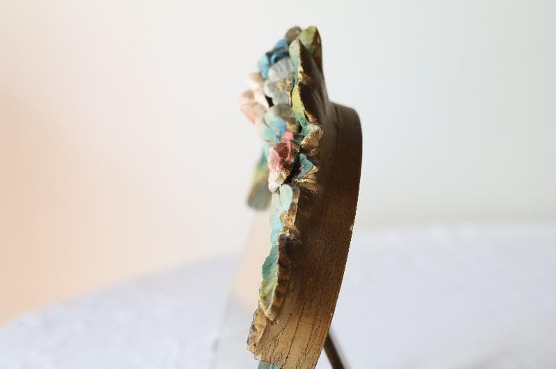 アンティーク　バーボラミラー