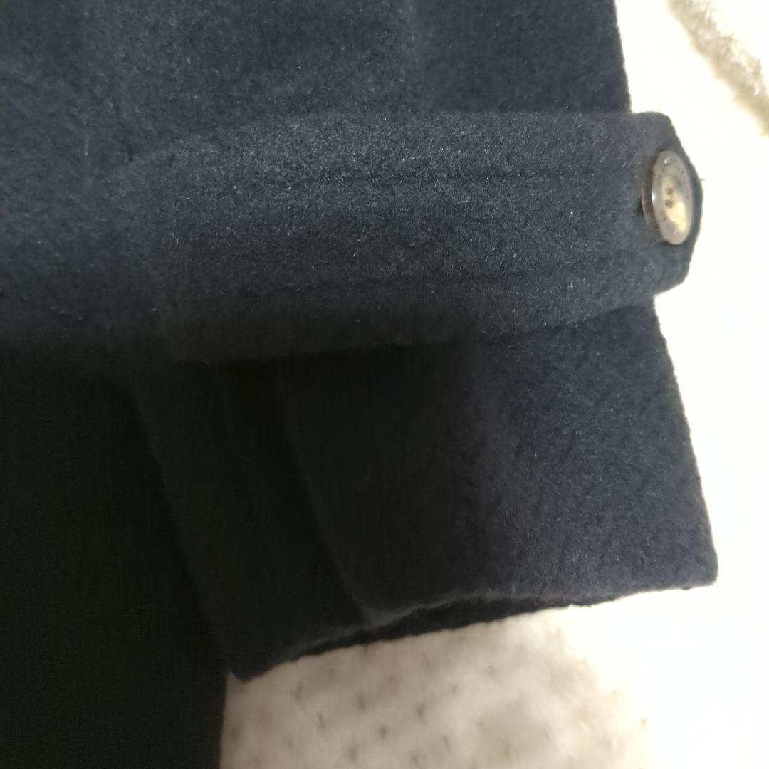 アンゴラ50%　Lサイズ アクアスキュータムロンドンPコート黒　日本製