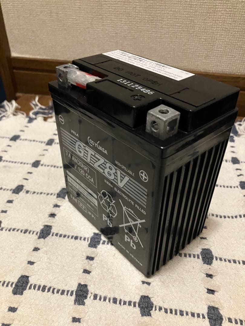 新品未使用！補充電済み！GTZ8V GS YUASA