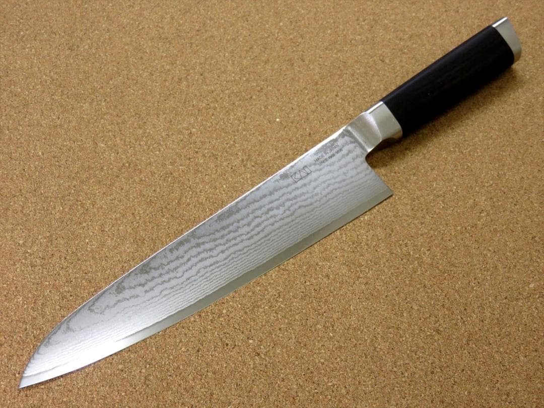 関の刃物 牛刀 210mm 貝印 関孫六 ダマスカス ステンレス複合材 包丁