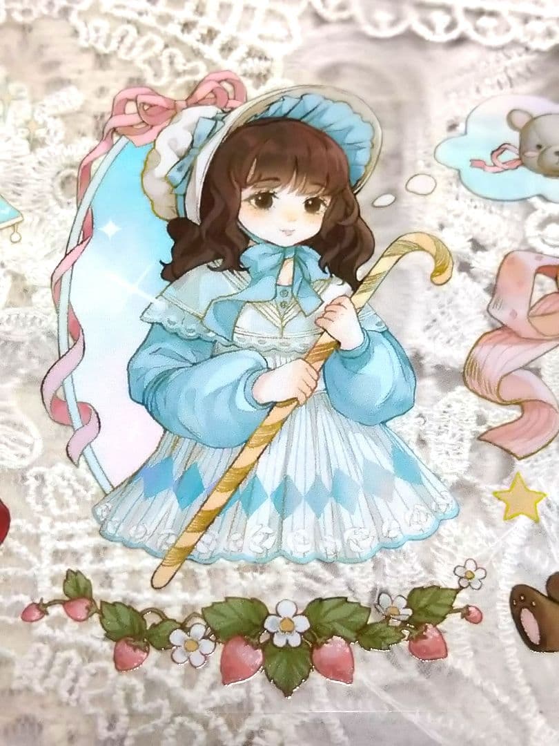 ✩再販✩J243＃有小熊陪你看月亮(PET)切り売り海外人物マステ女の子