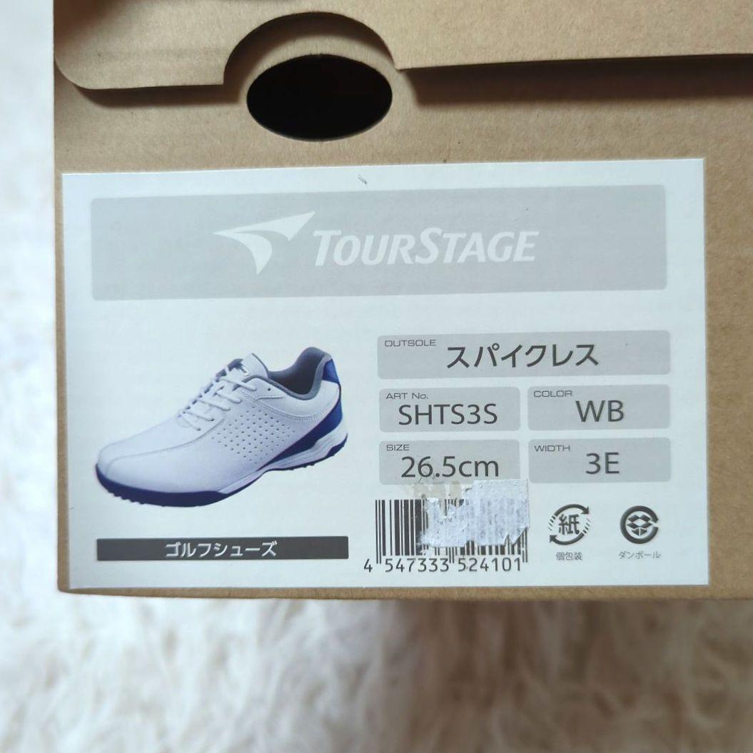 ブリヂストンゴルフ　 ゴルフシューズ　スパイクレス ホワイト　26.5cm