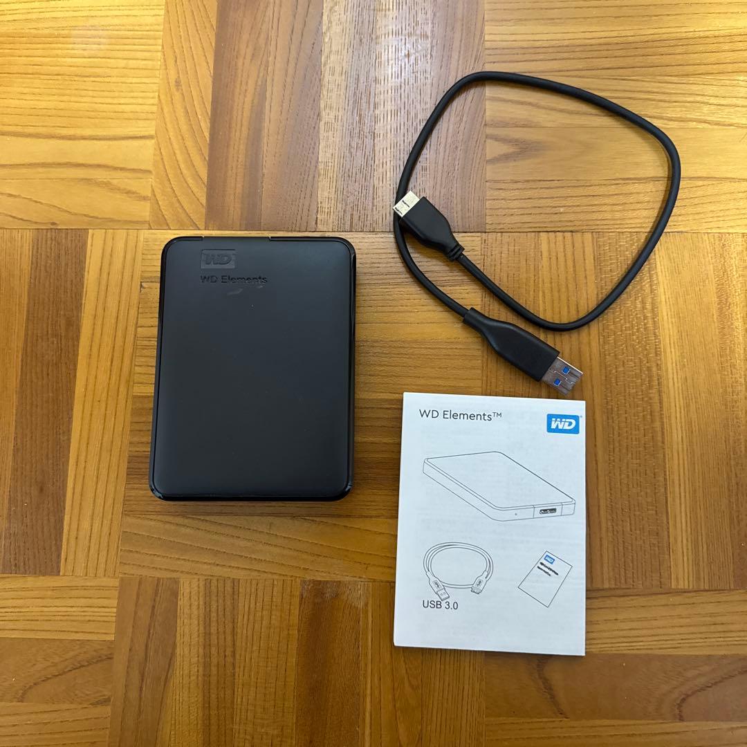 WD ポータブルHDD 5TB USB3.0 ブラック WD Elements