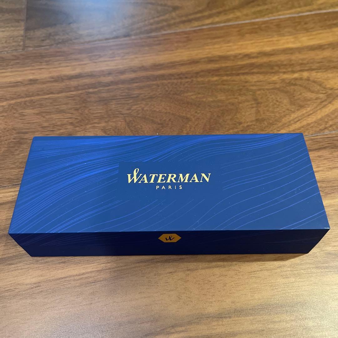 Waterman ボールペン 黒 金属製 専用ケース付き