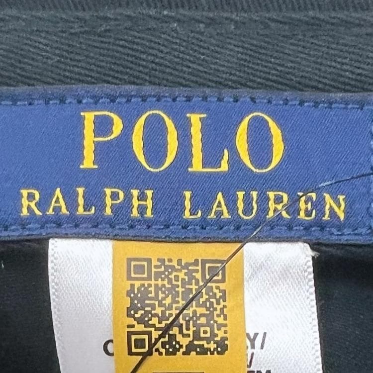 新品正規品 ポロ ラルフローレン アイコニック ホース刺繍 チノキャップ 黒赤馬