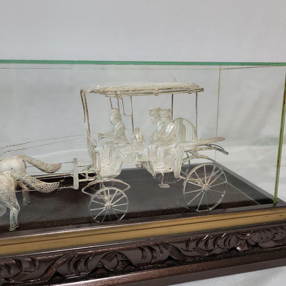 《伝統工芸品》銀線細工　馬車