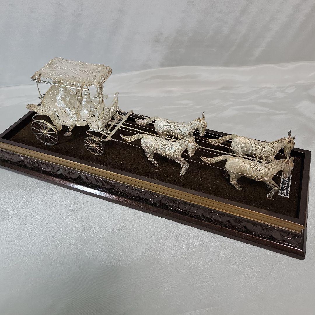 《伝統工芸品》銀線細工　馬車