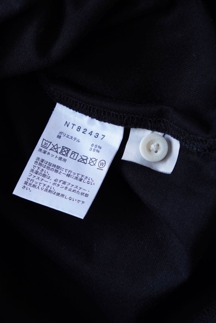 THE NORTH FACE ラガーシャツ ブラック/ホワイト　NT82437